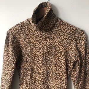 Vintage medium one piece bodysuit in cheetah print